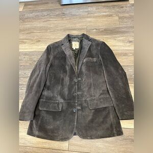 The Territory Ahead Leather Grey Blazer